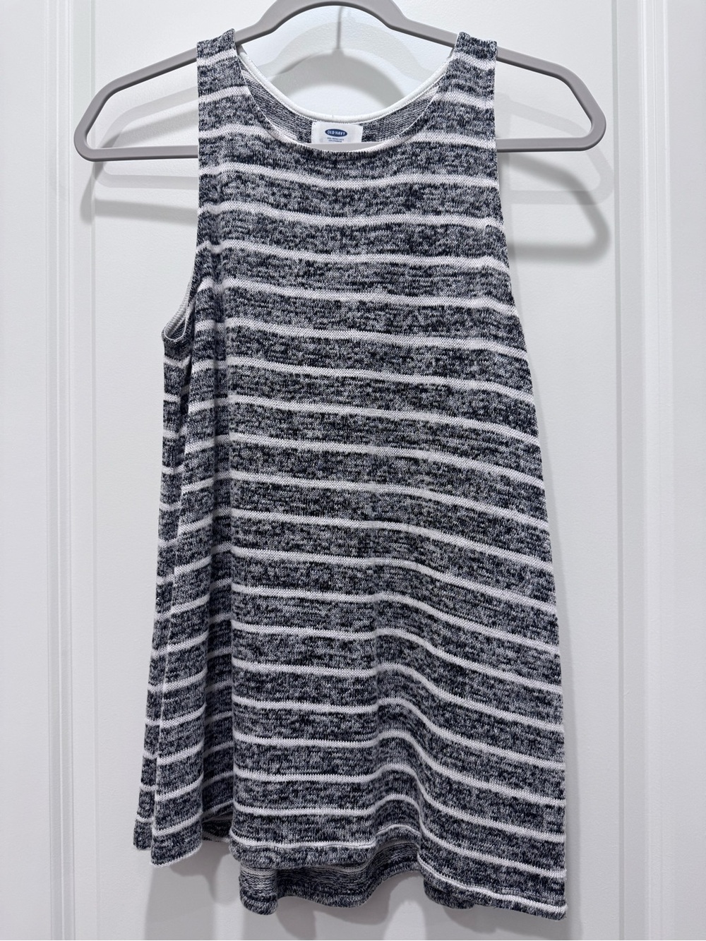 Striped Top - Gray & White